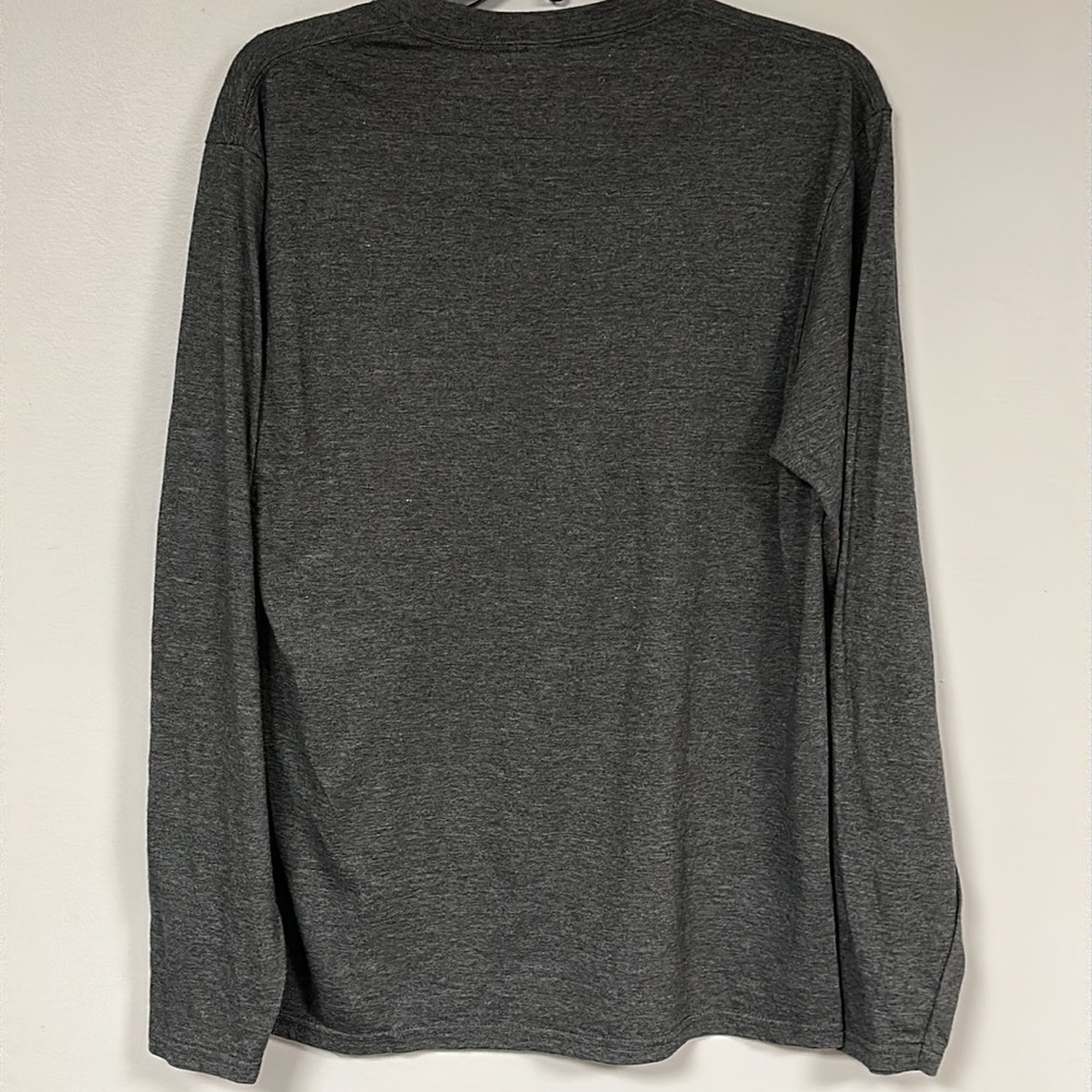 Port & Company men's Gray Long sleeve  Astronaut Helmet T-shirt, M, CHOOSE KIND - Picture 4 of 7